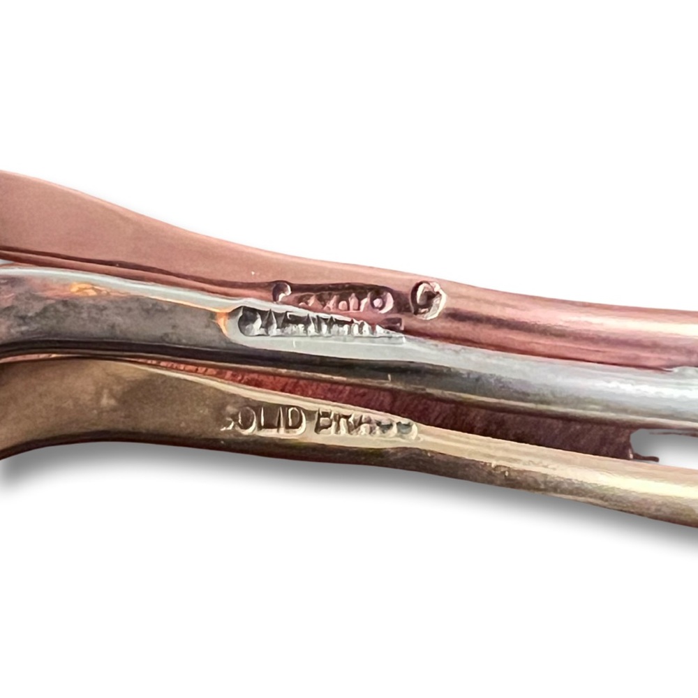 Sterling Silver And Solid Brass Cuff Bracelet - image 3